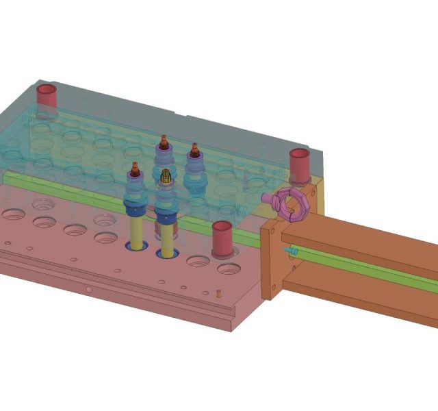 Disegno parziale cad cam dello stampo